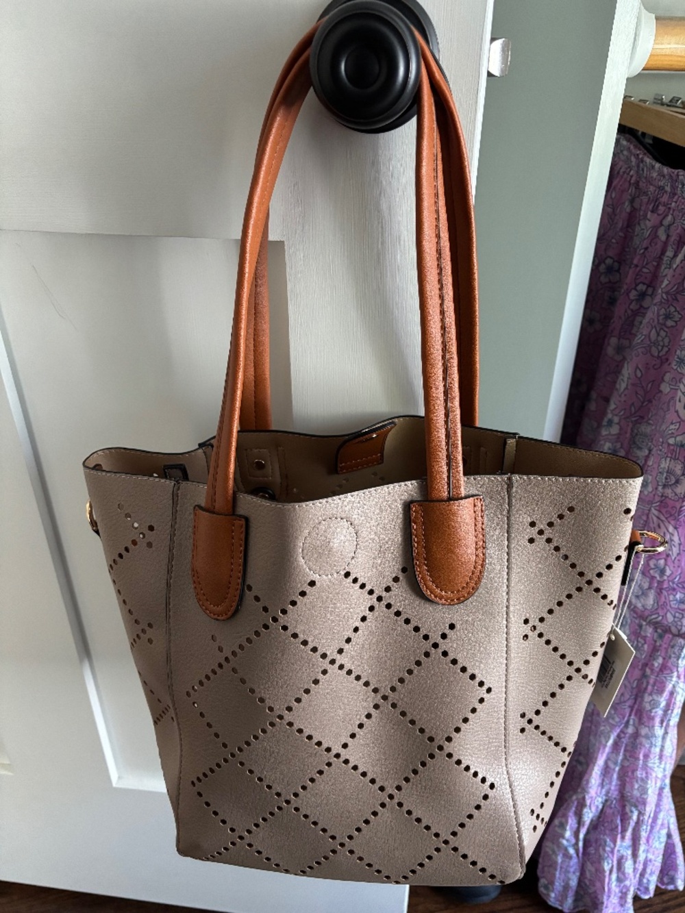 Louenhide Baby Bermuda Tote Bag Putty - NWT